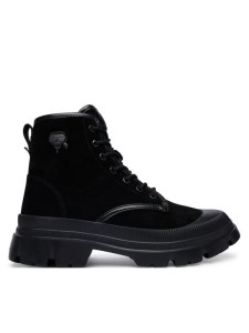 KARL LAGERFELD Trzewiki Trekka Mens Nft KL25252 Czarny