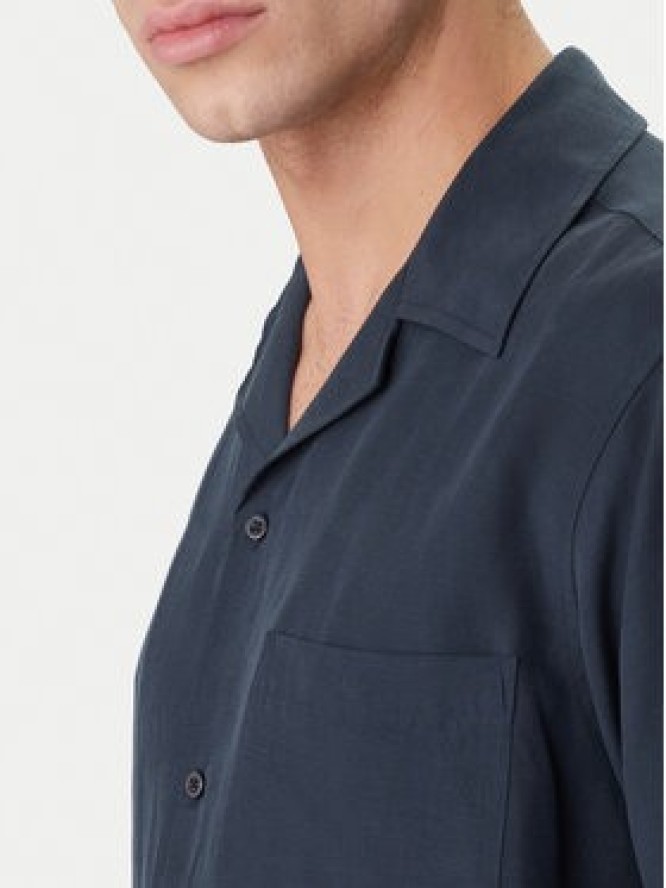 Guess Koszula F6GH01 WN202 Granatowy Regular Fit