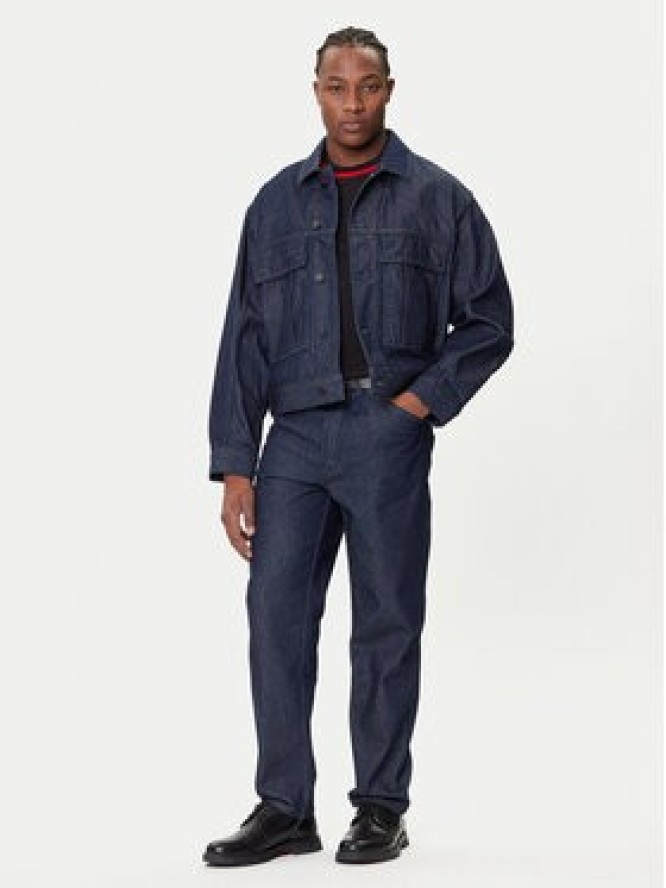 HUGO Kurtka jeansowa 50542915 Granatowy Relaxed Fit