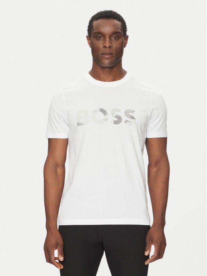 BOSS T-Shirt Glamping 50537834 Biały Regular Fit