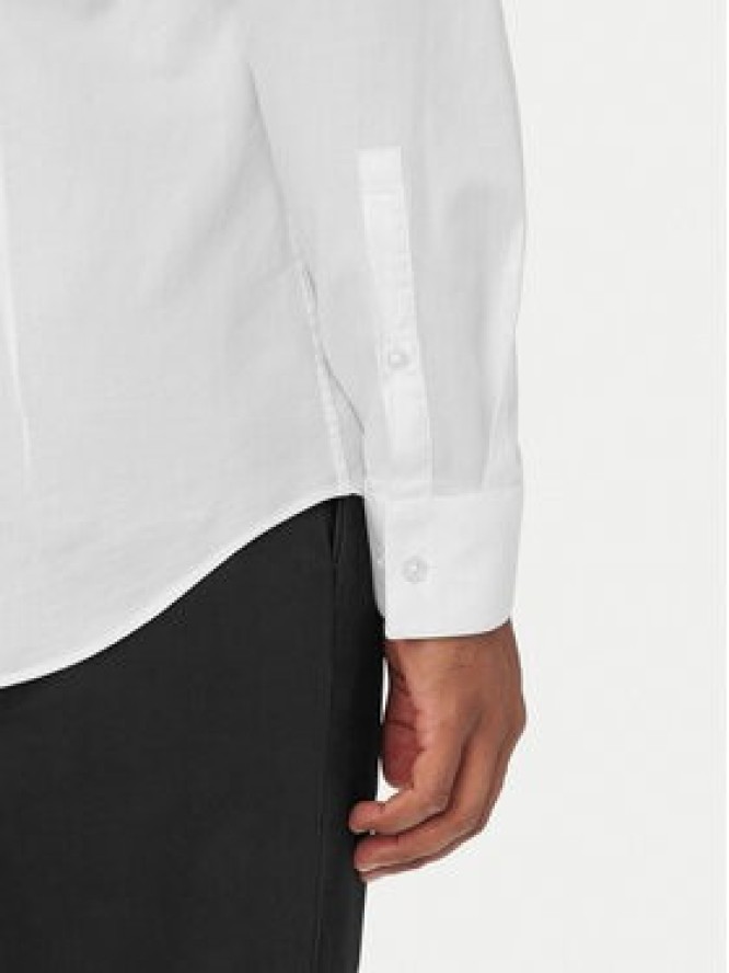 Calvin Klein Koszula LV019EU120 Biały Slim Fit
