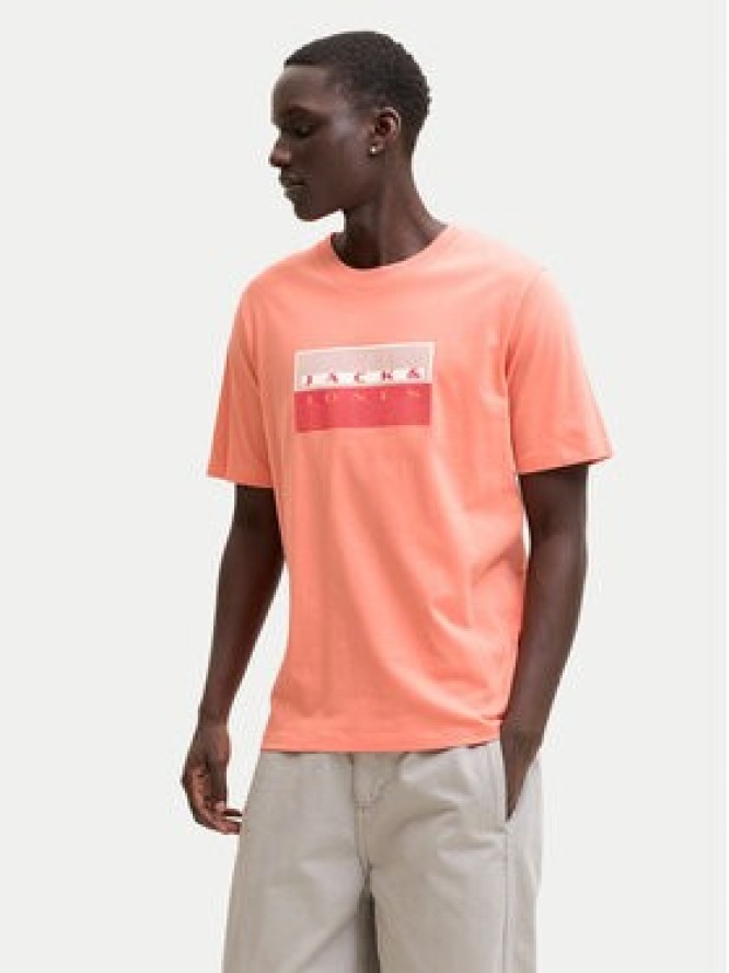 Jack & Jones T-Shirt Fusion Dots 12289863 Różowy Regular Fit