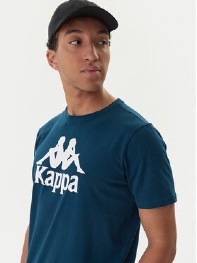 Kappa T-Shirt Authentic 361N6QW Granatowy Regular Fit