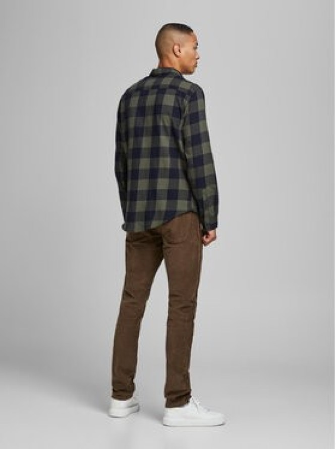 Jack & Jones Koszula 12181602 Zielony Slim Fit