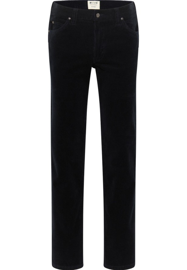 MUSTANG Tramper MĘSKIE SPODNIE SZTRUKSOWE NAVY BLAZER 1013051 5324