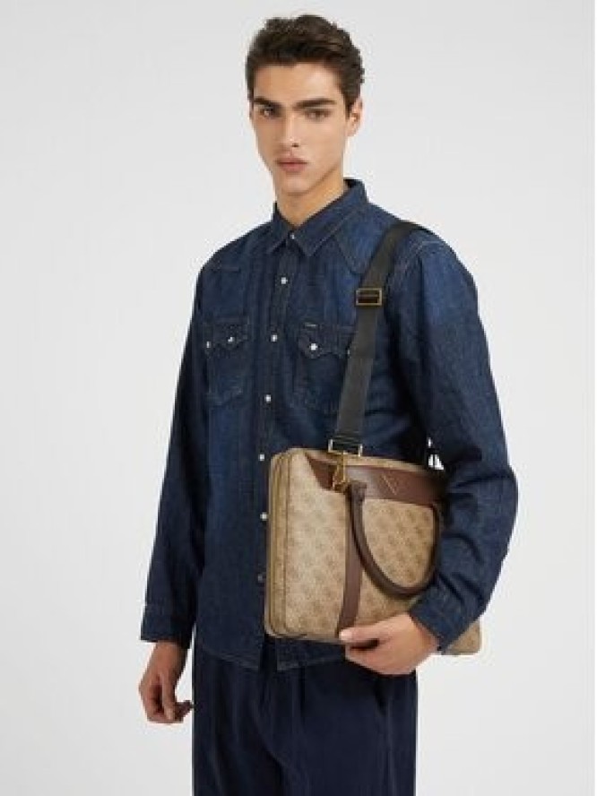 Guess Torba na laptopa Vezzola Smart HMEVZL P3138 Beżowy
