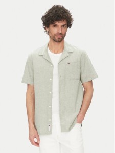 Tommy Jeans Koszula DM0DM20895 Zielony Regular Fit