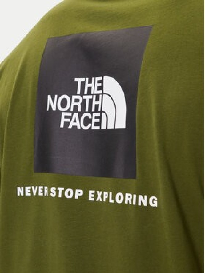 The North Face T-Shirt Redbox NF0A87NP Zielony Regular Fit