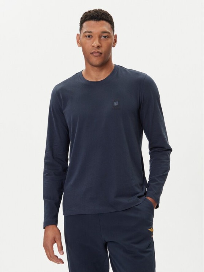 Aeronautica Militare Longsleeve 252TS2468UJ00703 Granatowy Regular Fit