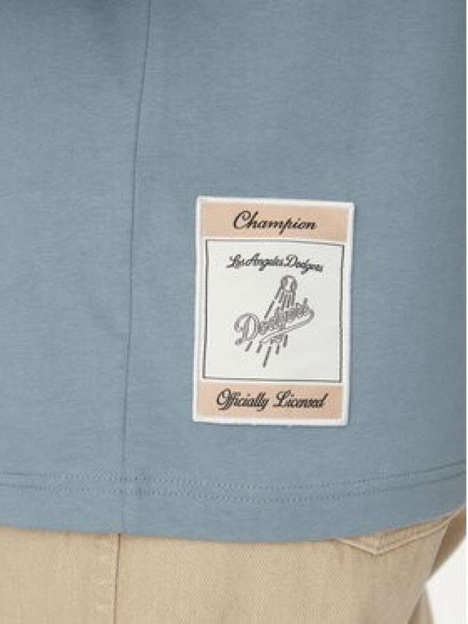 Champion T-Shirt 221037 Niebieski Standard Fit