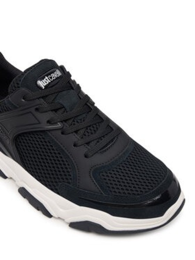 Just Cavalli Sneakersy 80QA3SH5 ZSE66 Czarny