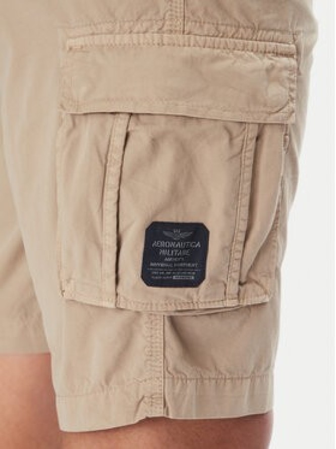 Aeronautica Militare Szorty materiałowe 251BE066CT1122 Beżowy Regular Fit