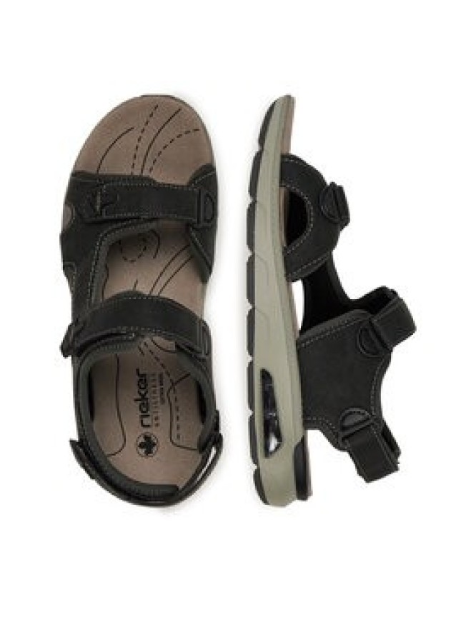 Rieker Sandały 29151-00 Czarny