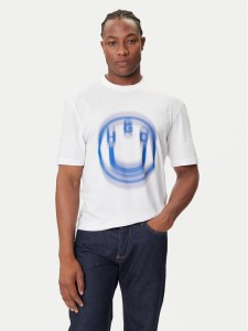 HUGO T-Shirt Nalax 50543493 Biały Regular Fit