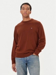 Calvin Klein Jeans Sweter LV04RC309G Czerwony Regular Fit