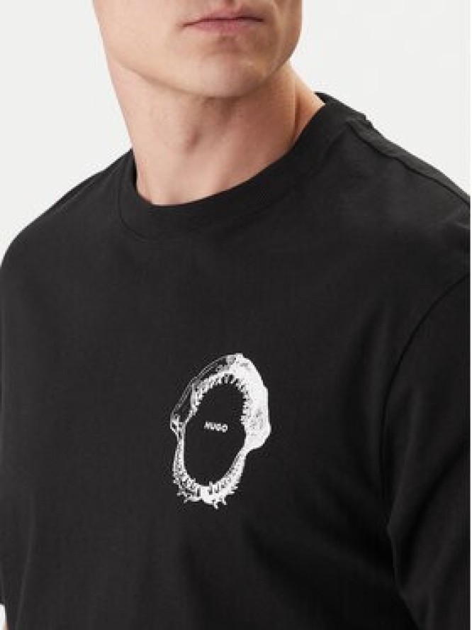 HUGO T-Shirt Nofishix 50554370 Czarny Regular Fit