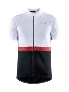 Craft Koszulka kolarska "Core Endur" w kolorze biało-czarnym rozmiar: XL