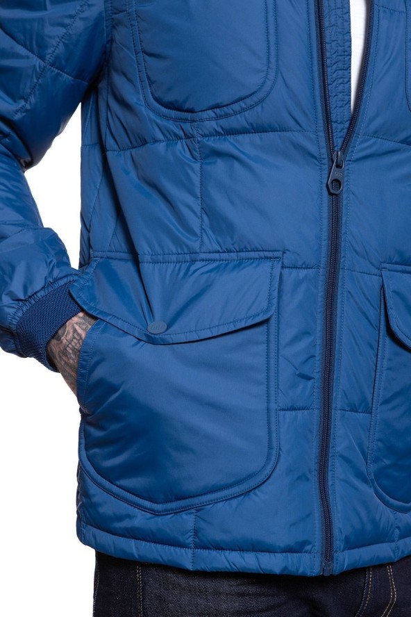 KURTKA LEE LIGHTWEIGHT PADDED OIL BLUE L86CUJMO 112122639