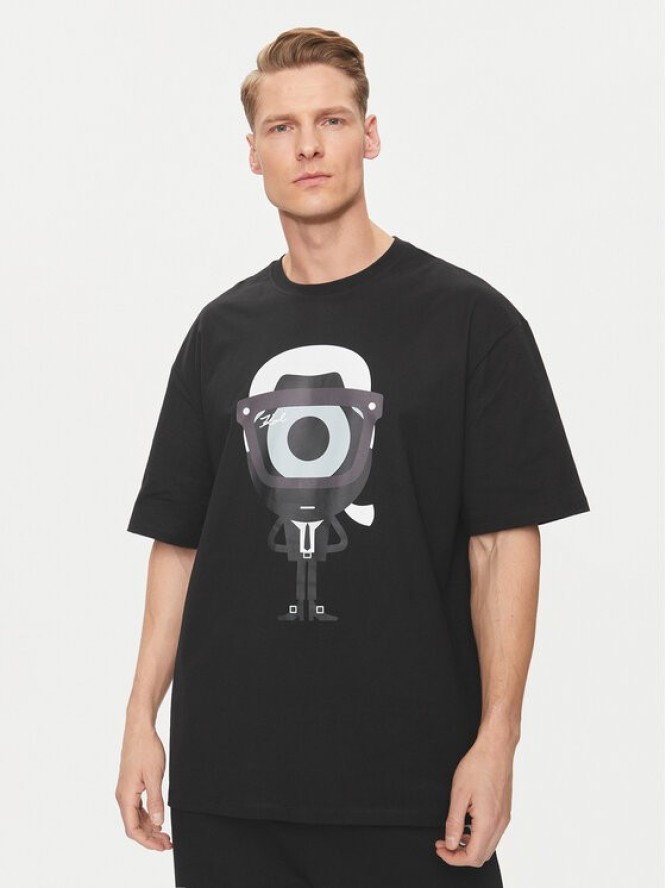 KARL LAGERFELD T-Shirt 755098 542270 Czarny Regular Fit