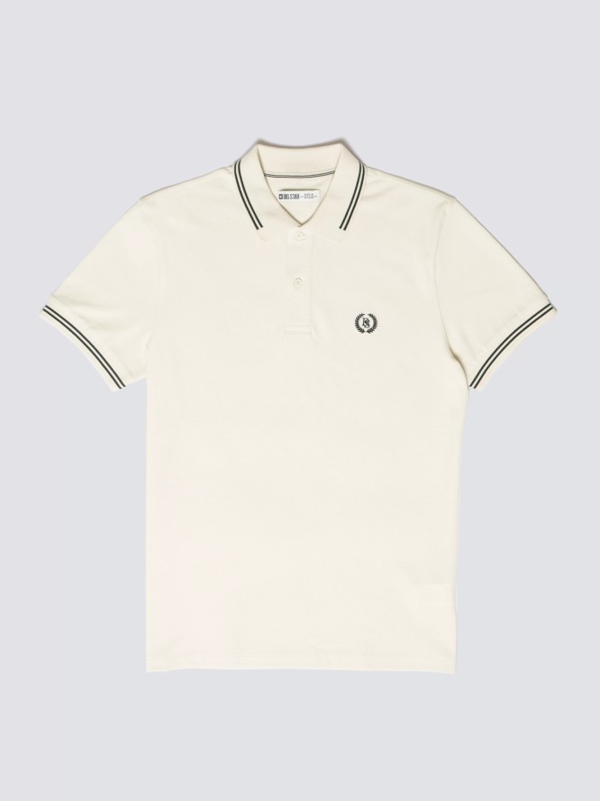 Koszulka męska polo kremowa Poller 103