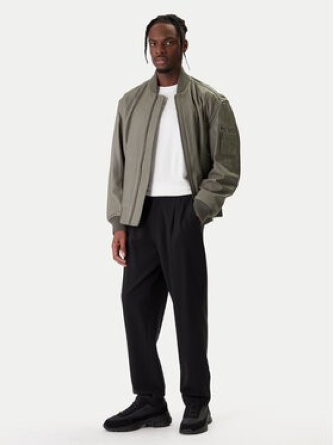 BOSS Kurtka skórzana Jakri 50552151 Szary Regular Fit