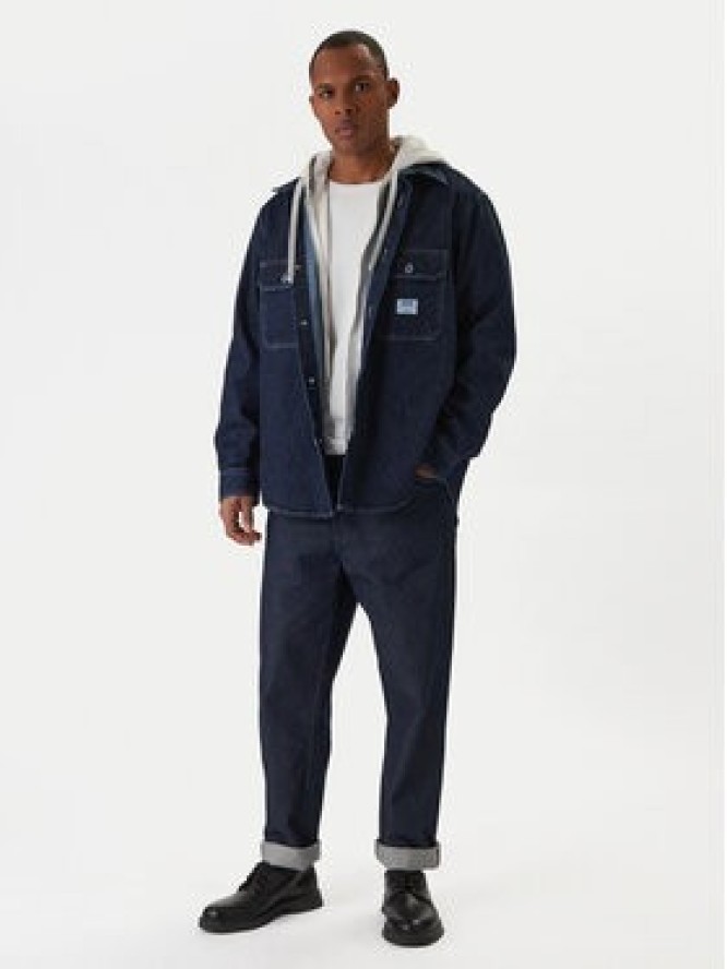 HUGO Koszula jeansowa Ebolt 50556349 Granatowy Oversize