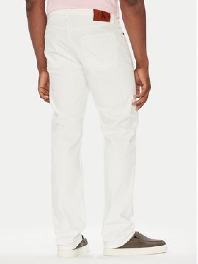 Calvin Klein Jeans Jeansy LV04LB781G Biały Straight Fit