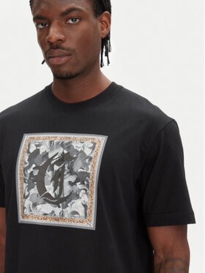 Just Cavalli T-Shirt 78OAHC10 Czarny Regular Fit