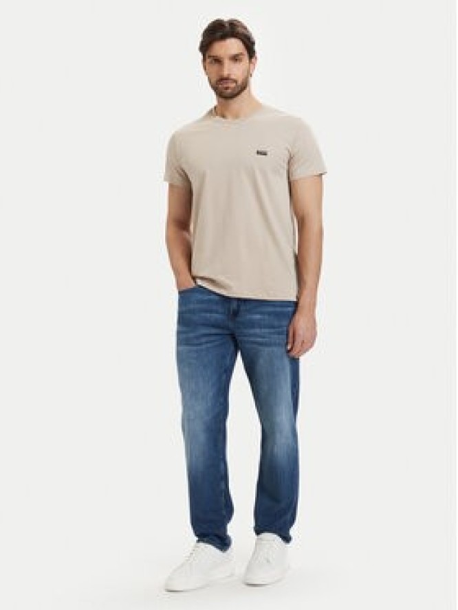 BOSS T-Shirt 50531401 Beżowy jasny Regular Fit