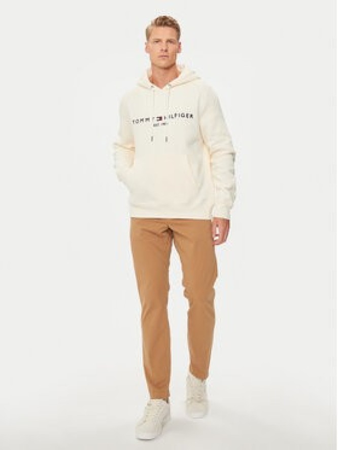 Tommy Hilfiger Bluza Logo MW0MW11599 Beżowy Regular Fit