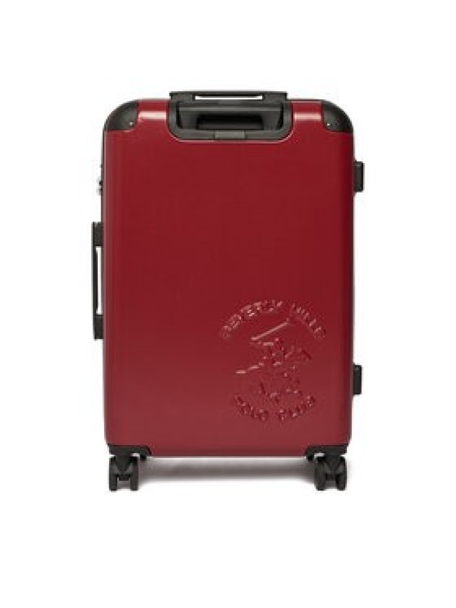 Beverly Hills Polo Club Walizka średnia CEO-BHPC-M-010-09-RED Czerwony