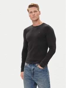 Tommy Jeans Longsleeve DM0DM04409 Czarny Slim Fit