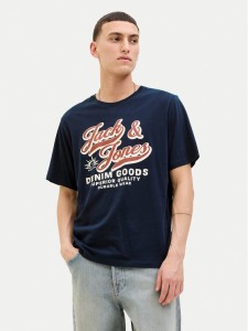 Jack & Jones T-Shirt Logo 12279535 Granatowy Standard Fit