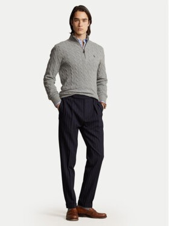 Polo Ralph Lauren Sweter 710876766008 Szary Regular Fit