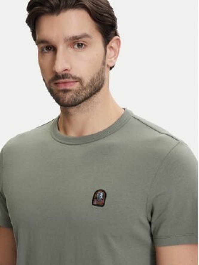 Parajumpers T-Shirt 26SMPMTSRJ02 Zielony Regular Fit