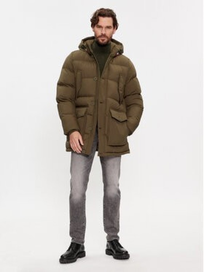 Tommy Hilfiger Kurtka zimowa Essential Rockie MW0MW33961 Khaki Regular Fit