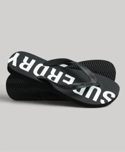 superdry Klapki Code Core Sport gumowe – Czarny/Biały – BLACK/WHITE