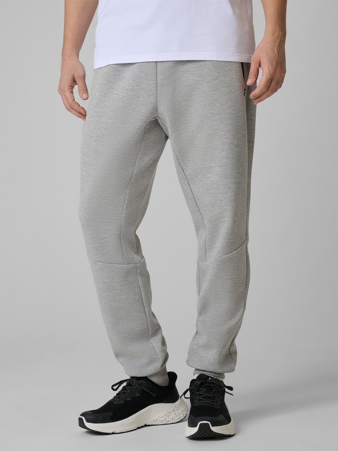 4F Spodnie dresowe joggery męskie - szare XXL