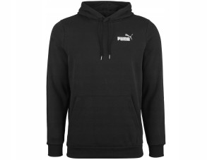 Bluza sportowa z kapturem męska czarna Puma Ess+ 2 Coi Small Logo
