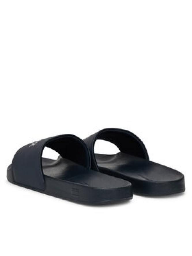 Tommy Hilfiger Klapki Hilfiger Print Tumble Pool Slide FM0FM05505 Granatowy