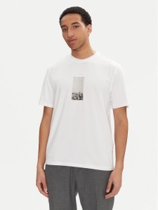 Jack & Jones T-Shirt Pacer Photo 12273775 Biały Relaxed Fit