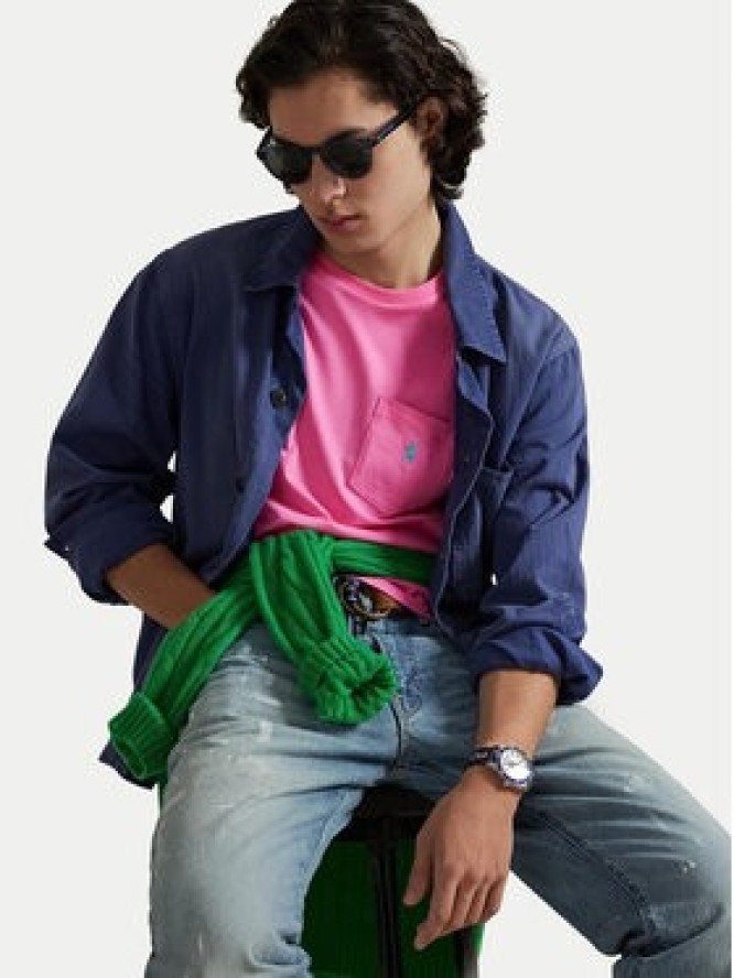 Polo Ralph Lauren T-Shirt 710671438511 Różowy Custom Slim Fit