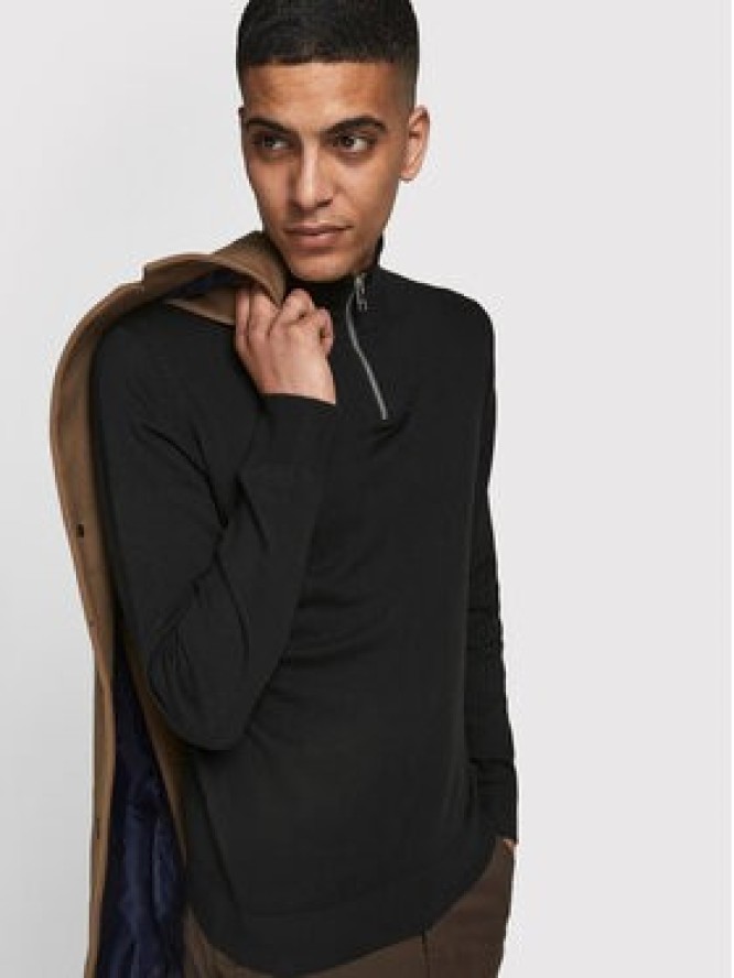Jack & Jones Sweter Emil 12189339 Czarny Regular Fit