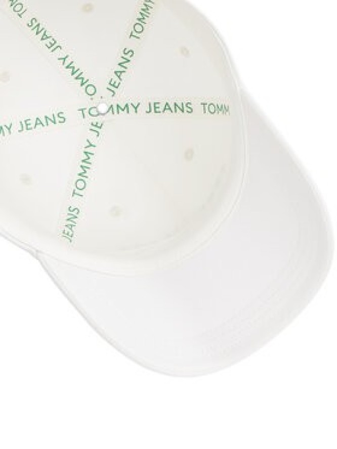 Tommy Jeans Czapka z daszkiem Tjm Linear Logo Cap AM0AM12958 Biały