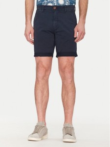 Blend Szorty materiałowe 20717939 Granatowy Regular Fit