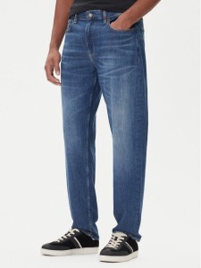 Guess Jeans Jeansy M5BA90 D002C Niebieski Tapered Fit