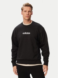 adidas Bluza Essentials Linear Fleece JM1759 Czarny Regular Fit