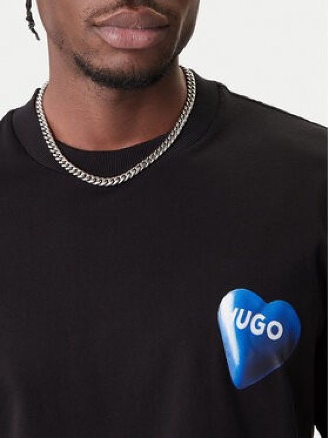 HUGO T-Shirt Nalentinio 50562727 Czarny Regular Fit