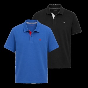 Męska Koszulka Polo Tom Tailor Doublepack Polo Advanced Blue 1044879 11132