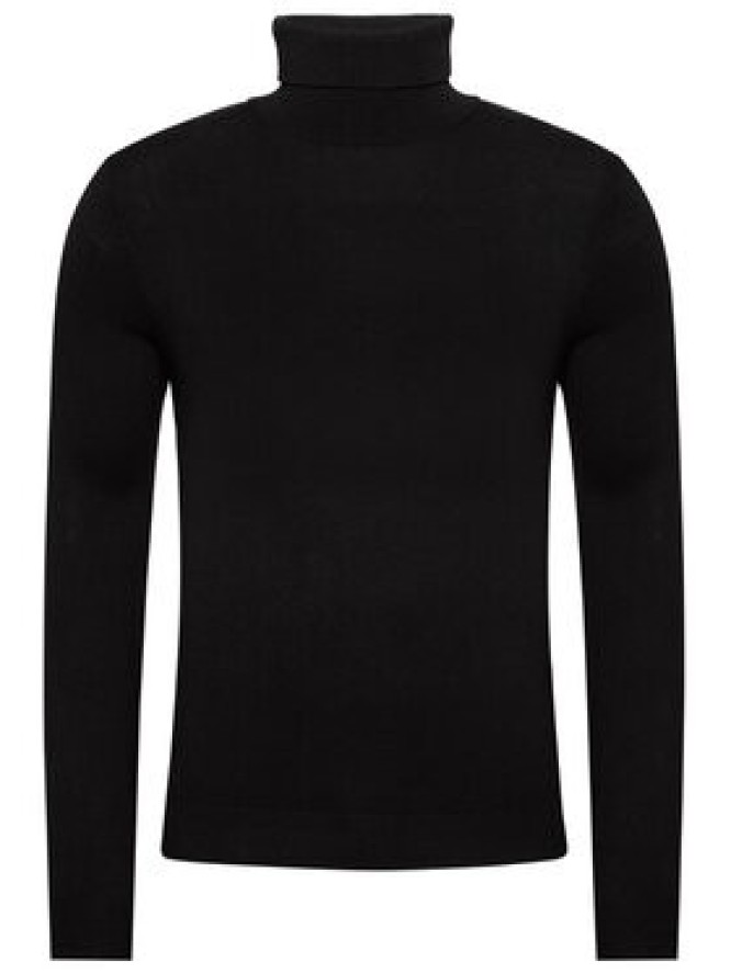 Jack & Jones Golf Emil Knit Roll Neck 12157417 Czarny Regular Fit